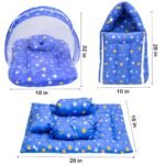 Infantbond 56 in 1 Baby Products All New Born Combo | Gift Set | Baby Essentials | Hospital Kit | Baby Clothes | Maternity Essentials | Infant Essentials | Baby Shower | Complete Daily Items Combo(0-6 Months) (Star) (Blue Bedding Set for Baby Boy)(Assorted for remanining) - Image 9