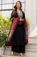 Amayra Women's Pure Cotton A-Line Kurta Set with Palazzo Pants & Dupatta|Ethnic wear|Kurti Suit Set for Women - Image 3