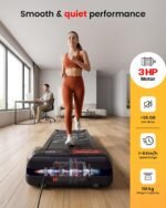 Sparnod Fitness STH-3002 3HP Peak Walking Pad Treadmill for Home Use | Compact, Ultra-Slim, Ready to Use | Shock Absorption | LED Display | 7% Manual Incline | 110 Kg Capacity - Image 6