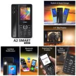 Lava A2 Smart (2025) Dual SIM Keypad Mobile Phone - 2.4'' Big Display | Built-in UPI Payments | 1200mAh Battery | Bluetooth Feature | Camera | Auto Call Recording | and 9 Regional Languages - Black - Image 2