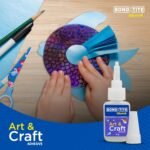 Bondtite Quick Art & Craft Glue, 10g | High-Viscosity, Non-Drip Adhesive | Clear Finish, Repositionable Glue for DIY Craft Projects, Home & School Use - Image 4
