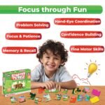 My Starter Jigsaw Puzzle - Animals & Colors| 2-Piece Puzzle for Kids Age 2,3,& 4 yrs| Montessori Educational Toy Set of 20 Puzzle, 40 Big Pieces| Return & Birthday Gift for Boys & Girls - Image 6