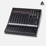 Audio Array AM-Mix10 10-Channel Hybrid Mixer with 10 Analog + 1in/2out USB Interface, 48kHz/16-Bit DSP, +48V, AUX Sends, DSP FX, XLR Out for Live, Studio & Podcast - Image 6