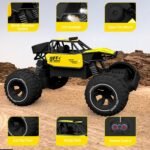 Yellow RC Car Rock Crawler Remote Control Car with LED Headlight, Rechargeable Battery High Speed Off Road RC Car, Monster Truck Toy Car for Kids & Boys 7-14 Years | Remote Control Car Toy Gift - Image 6