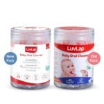 LuvLap 40pcs Oral Care Disposable Mouth Swabs for Cleaning Tooth, Swabsticks Baby Tongue Cleaning, 0-36 Months, White - Image 7