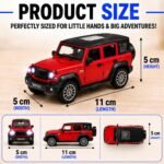 toyco® Thaar Roxx Toy Car for Kids with Lights & Sound | Pull Back SUV Action | Openable Doors | Premium ABS Jeep | 1:36 Mini Diecast Model | Safe for Boys Girls 3+ | Birthday Gift - Image 4