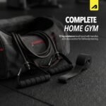 Boldfit Resistance Tube with Foam Handles, Door Anchor for Exercise & Stretching, Suitable in Home & Gym Workout for Men & Women-15kg-Black - Image 3