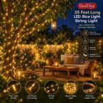DesiDiya® 35 Feet Long LED Power Pixel Serial String Light, 360 Degree Light in Bulb | Copper Led Pixel String Light for Home Decoration,Diwali,Christmas(Warm White) Pack of 1 - Image 5