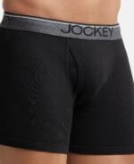Jockey 8009 Men Super Combed Cotton Solid Long Trunk Boxer Brief(Pack of 3) - Image 7