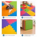LILTOES EVA Kid's Interlocking Play Mat -12 mm Thickness -Set of 9 Tiles (Multicolour), Assorted - Image 3