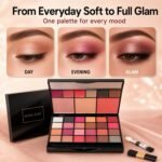 HUDA GIRL All-in-One Makeup Kit with Mirror - Includes 24 Eyeshadow Palette with Brush, 3 Eyebrow Powder, 3 Lip Gloss, 2 Applicator, Blush Contour and Highlighter Palette for Girl & Womens - Image 5
