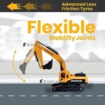 Brand Conquer Excavator Construction Long Crane Engineering Vehicle Model Unbreakable Toy for 3 Years Old Boy and Girl Vehicles Set for Kids 3-14 Years (Excavator Crane) - Image 4