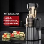 Rico Cold Press Slow Juicer with Ice Cream Maker | 5 Years Motor Warranty | Slow Juicer for Fruits, Vegetables & Nut Milk | 10% More Juice, Less Waste | Low Noise | Anti-Drip | Easy to Clean - Image 8