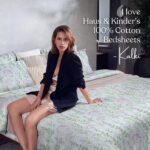 haus & kinder Bedsheet,100% Cotton Double Bed Sheet, 186 TC Pure Cotton Bedsheet for Queen Size Bed, with 2 Pillow Covers, (100 x 90 Inches) - Elegant Blooms - Image 7