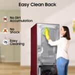 Samsung 189 L, 5 Star, Digital Inverter, Direct-Cool Single Door Refrigerator (RR21H2H25RZ/HL, Midnight Blossom Red, Base Stand Drawer, Single Touch Defrost, 2026 Model) - Image 9