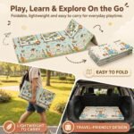 StarAndDaisy Foldable Baby Play Mat 6 x 6.5 ft, 16MM Thick XPE Foam Playmat, Reversible 2-in-1 Design, Lightweight Cushioned Floor Mat for Crawling, Playing & Learning - Image 4