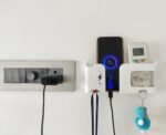 GEOCARTER Wall Phone Holder with Remote, Pen & Key Holder - Image 5