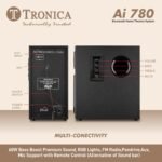 Tronica AI780 Bluetooth Home Theatre Speaker System with 60W Sound & Bass Boost, LED Display, RGB Lights, FM, USB, AUX, Mic Support & Remote Control - Image 4