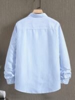 Afflatus Men's Striped Casual Regular Fit Shirt Cotton Blend Stripe Full Sleeve Stylish Shirt for Men - Image 6