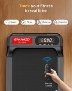 Sparnod Fitness STH-3002 3HP Peak Walking Pad Treadmill for Home Use | Compact, Ultra-Slim, Ready to Use | Shock Absorption | LED Display | 7% Manual Incline | 110 Kg Capacity - Image 5