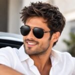 Dervin Polarized Sunglasses | Full Rim Pilot Shape | 100% UV Protected Sunglasses For Men & Women - Image 8