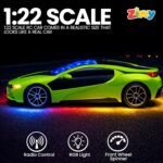 Green Rechargeable Remote Control Car Toy, RC Racing Vehicle for Children, High Speed, 3D LED Light Car, Kids Battery Car, RC for Boys & Girls, Toys for Kids, Birthday Gift for Boys and Girls - Image 2