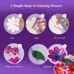 Chalk & Chuckles Flower Lights, DIY Foil Art Craft Kit for Girls 9-12 Years - Image 4