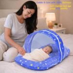 Infantbond 56 in 1 Baby Products All New Born Combo | Gift Set | Baby Essentials | Hospital Kit | Baby Clothes | Maternity Essentials | Infant Essentials | Baby Shower | Complete Daily Items Combo(0-6 Months) (Star) (Blue Bedding Set for Baby Boy)(Assorted for remanining) - Image 3
