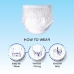 Lyficare Classic Adult Diaper Medium Size (M) - 30 Units (Pack of 3) | Unisex Diapers Pants Style | Waist (60-85 cm) Wetness Indicator, Super absorb, 360° Protection & 0% Leakage | For Men & Women - Image 4