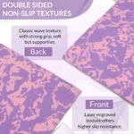 Fitness Mantra® 4mm Marble Design Anti Skid Yoga Mat for Men & Women| Qnty.-1 Pcs.|,Ethylene Vinyl Acetate,Purple - Image 3