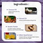 LA’BANGERRY Keratin Protein Hair Care Combo | Shampoo, Conditioner, Mask & Serum | Enriched with Almond Oil, Eucalyptus & Jojoba Oil for Smooth, Strong & Shiny Hair (Pack Of 4) - Image 2