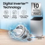 Samsung 8 Kg, 5 Star, AI Wash, AI Energy Mode, Wi-Fi, Ecobubble, AI VRT+, Super Speed, Soft Closing Door, Digital Inverter, Fully-Automatic Top Load Washing Machine (WA80F08S2LTL, Lavender Gray) - Image 14