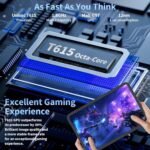 Android 13 Tablet with Keyboard - 12GB+128GB, 1TB Expandable, 2-in-1 with 10-inch Display, Case, Mouse, Stylus, 8000mAh Battery, 2.4G/5G WiFi, GPS, Certified - Silver - Image 6
