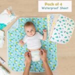 Infantbond 56 in 1 Baby Products All New Born Combo | Gift Set | Baby Essentials | Hospital Kit | Baby Clothes | Maternity Essentials | Infant Essentials | Baby Shower | Complete Daily Items Combo(0-6 Months) (Star) (Blue Bedding Set for Baby Boy)(Assorted for remanining) - Image 7