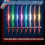 VikriDA Neon Sword Spark Blade Toy with Hit Sensor, Sound & Fog Effect, Type-C Rechargeable - 27" Educational Toy - Image 9