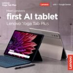 Lenovo Yoga Tab Plus Smartchoice AI Tablet with Pen + Keyboard |12.7" Display, 3K Resolution, 144 Hz|16GB RAM, 512GB ROM|Snapdragon 8 Gen 3|10200 mAh|6 Speakers|USB 3.0 with DP-Out|1Year ADP Free|Teal - Image 11