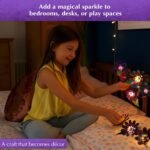 Chalk & Chuckles Flower Lights, DIY Foil Art Craft Kit for Girls 9-12 Years - Image 7