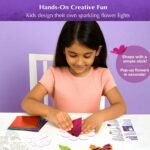 Chalk & Chuckles Flower Lights, DIY Foil Art Craft Kit for Girls 9-12 Years - Image 3