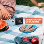 JBL Go 3, Wireless Ultra Portable Bluetooth Speaker, Pro Sound, Vibrant Colors with Rugged Fabric Design, Waterproof, Type C (Without Mic, Blue) - Image 6