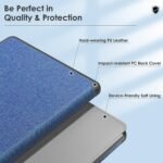 MOCA Flip Cover Case for Kindle Paperwhite 11th Generation 6.8" (2021) & Signature Edition, Auto Wake Sleep Smart Stand, Slim Lightweight Magnetic Protective Kindle Cover (Navy Blue) - Image 5