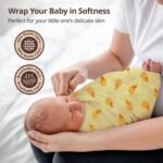 LuvLap 100% Cotton Muslin Baby Swaddle Set, Baby Towel, Size-120cm x 100cm (47"x39"), Dots Hearts Print, 0-18 Month+, Printed Mulmal Muslin Swaddle Wrap for New Born, Pack of 3 - Image 2