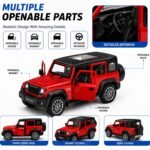 toyco® Thaar Roxx Toy Car for Kids with Lights & Sound | Pull Back SUV Action | Openable Doors | Premium ABS Jeep | 1:36 Mini Diecast Model | Safe for Boys Girls 3+ | Birthday Gift - Image 2