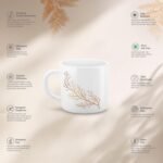 Treo By Milton Opalware Amara 10 Silvia Cup Set | Microwave & Dishwasher Safe | Bone-Ash Free | Tempered Toughness | Set of 6, 100 ml Each | White | Mug Set for Tea, Coffee, Daily Use & Gifting - Image 2