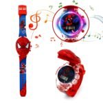 Super Hero Watch for Kids 3D Led Glowing Light with Music Tune and Protective Superhero Face Cover Birthday Gift Children Watch for Boys Student Digital Kids for School 3-12 Years Old Age - Image 6