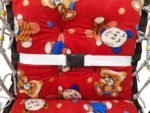 Cotton Velvet Baby Swing Foldable jhula Portable jhoola for Kids 0-3 Years Safety Belt Soft Cover (Red) - Image 4