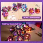 Chalk & Chuckles Flower Lights, DIY Foil Art Craft Kit for Girls 9-12 Years - Image 6