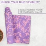 Fitness Mantra® 4mm Marble Design Anti Skid Yoga Mat for Men & Women| Qnty.-1 Pcs.|,Ethylene Vinyl Acetate,Purple - Image 5