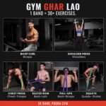 Slovic Latex Resistance Band for Workout [15-30 KG] | Black - Image 4