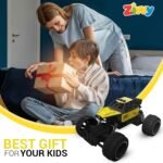 Yellow RC Car Rock Crawler Remote Control Car with LED Headlight, Rechargeable Battery High Speed Off Road RC Car, Monster Truck Toy Car for Kids & Boys 7-14 Years | Remote Control Car Toy Gift - Image 5