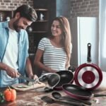 Milton Pro Cook Kitchen Pride Non-Stick Cookware Set of 5 | Includes Nonstick Tawa, Frying Pan, Kadhai with Lid, Nylon Laddle & Spatula | Non-Induction Base | Peach Color - Image 7